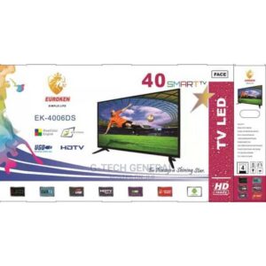 Euroken 40 Inch HD Smart LED TV, INBUILT DECODER, YOUTUBE, NETFLIX 4006DS