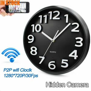 Wall Clock with Hidden Camera