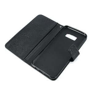 Samsung S8 Embossed Mobile Phone Leather Case Clover Clamshell Card Phone Case Tpu Shell